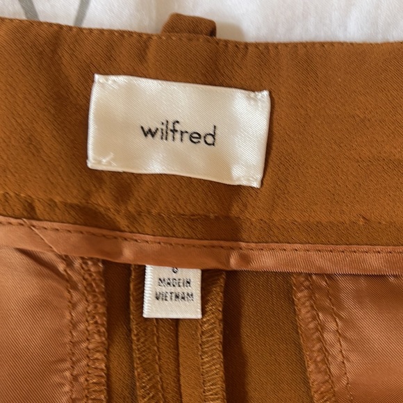 NWT-Aritzia Wilfred Bridger pant in rich chestnut. Size 8 - Picture 4 of 8